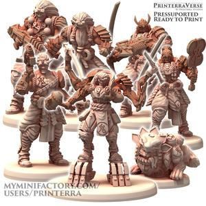 020 TECHNOPUNK CyberOnis Space Oni Mechanical Samurai Scifi Infinite