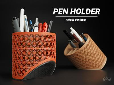 Asanoha Pen Holder - Desk Organizer