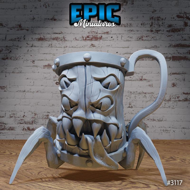 Huge Mug Mimic Decoration / Beer Cup Monster / Equipment Trap / Tavern Item / Pub Encounter