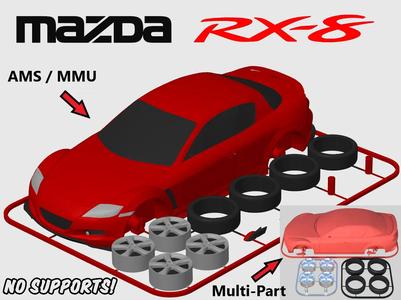 Mazda RX-8 Kit Card (1:24 scale)   