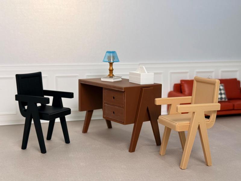 Miniature Office set Desk and Chair 
