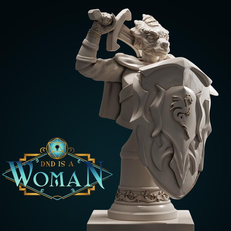 Dragonborn Paladin - Tanshanae - Bust