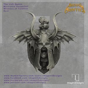 Pre-Supported Lich Queen Bust