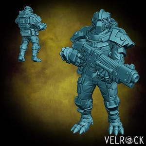 Dragonborn Trooper Commando 1 (PRESUPPORTED)
