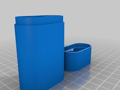 Dual 18650 Battery holder with room for magnets