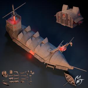 The Pirate Hall Bundle - modular OpenLOCK terrain