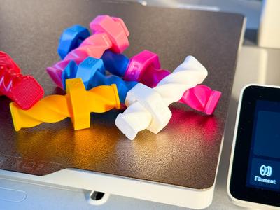 Micro Swirl Stick - Bolt Fidget - Print in Place