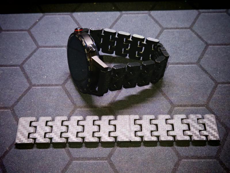 Watch straps, various sizes, track style (supports 22mm and 20mm widths)