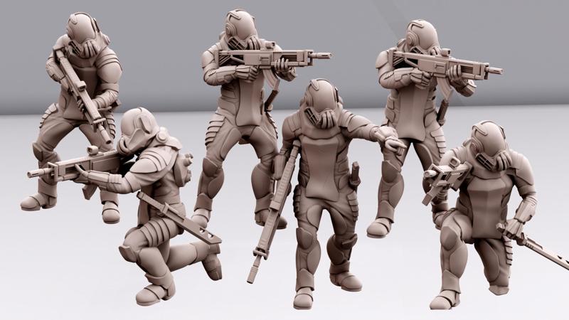 Ska'Darar Space Mercenaries - Fire Support Team