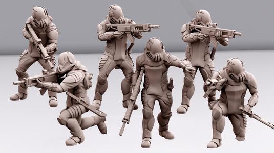 Ska'Darar Space Mercenaries - Fire Support Team