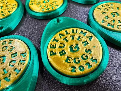 Petaluma Butter & Eggs Day Fidget Spinner (Print-in-Place)   