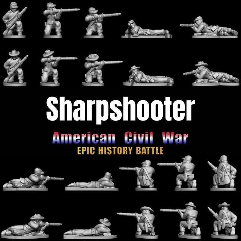 Sharpshooter - Epic History Battle of American Civil War -15mm scale