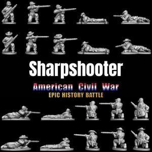 Sharpshooter - Epic History Battle of American Civil War -15mm scale