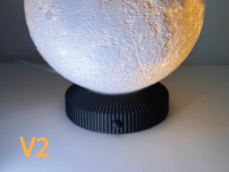 Base  with button for moon lamp (Led lamp kit 001)