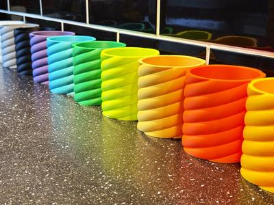 Cloud Spiral Pot or Vase - Accessory Pot!