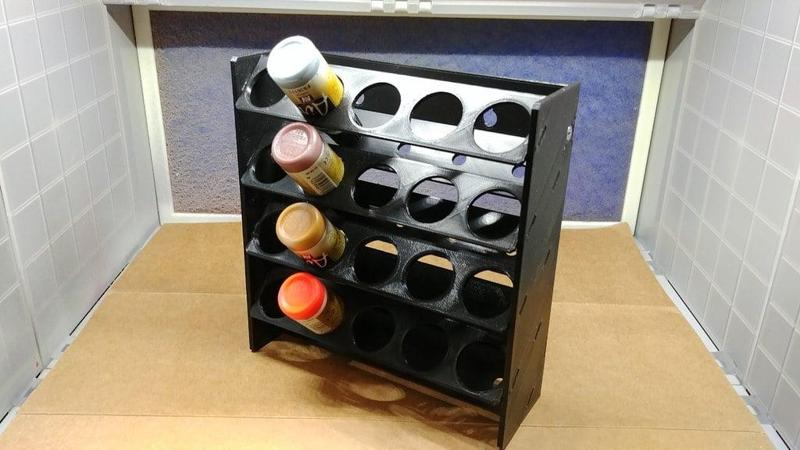 Modular Hobby Paint Rack - Small Wall Hanging 
