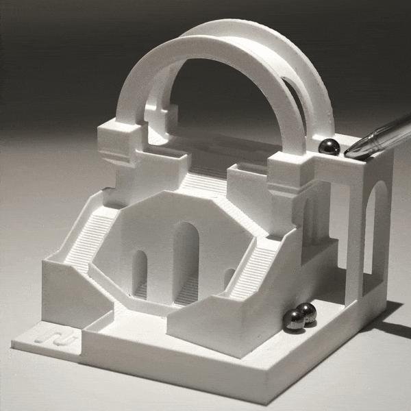 Rolling ball sculpture