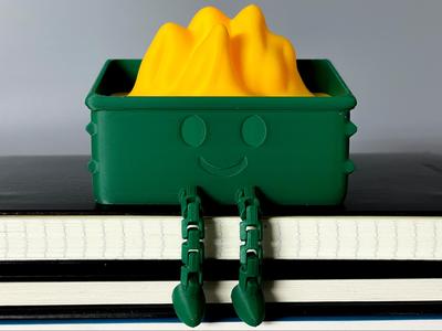 Articulated Dumpster Fire Buddy (LED Tea Light)