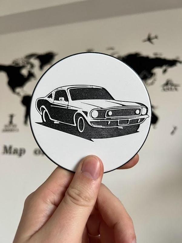 Ford Mustang pivní podtácek/ Beer Coaster