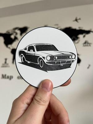 Ford Mustang pivní podtácek/ Beer Coaster