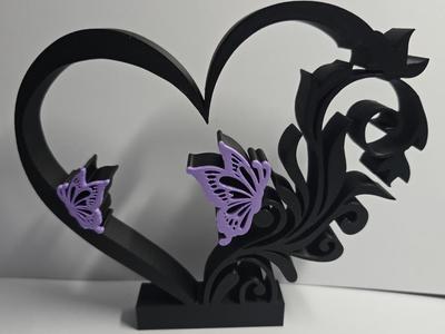 Decorative Heart/Butterflies