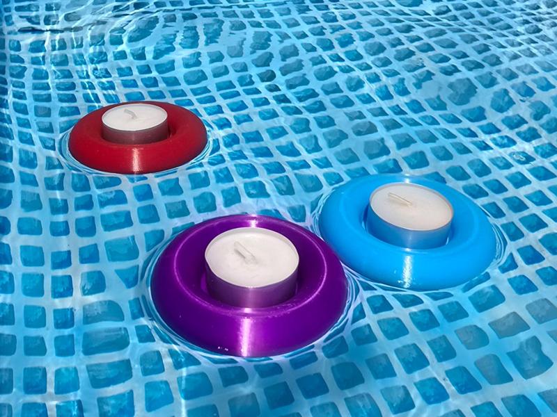 Swimming candle "Ring" - Style your pool!