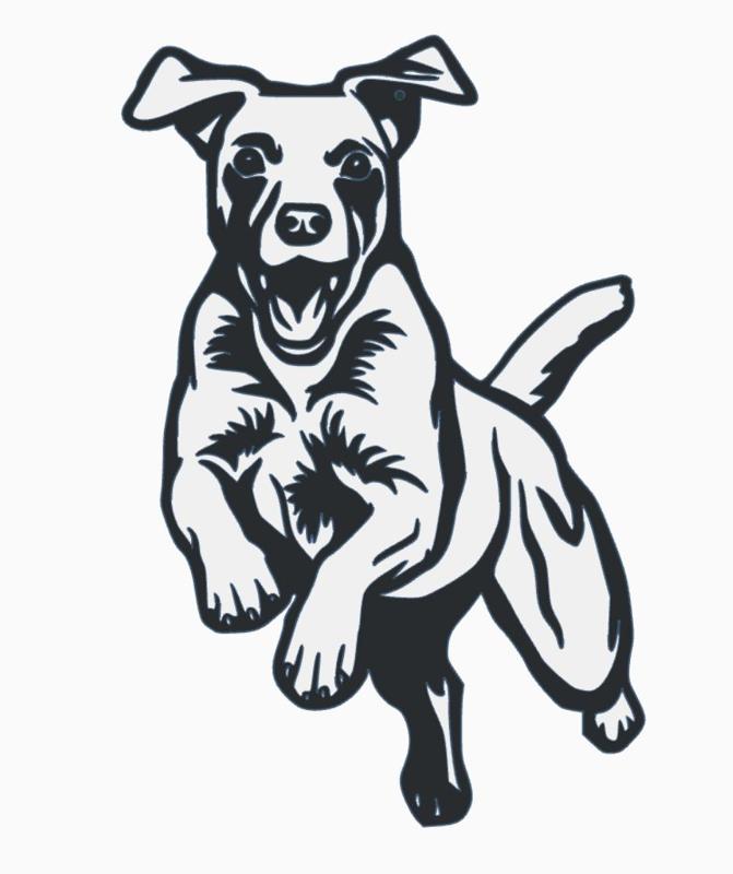 wall art - jack russell 2