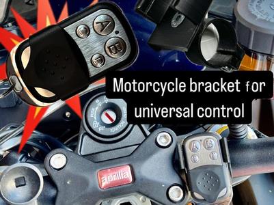 Motorcycles bracket for universal remote control 