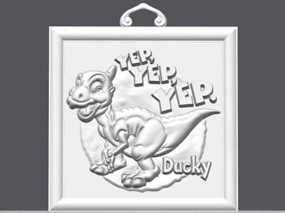 Ducky Land Before Time Wall Relief Picture