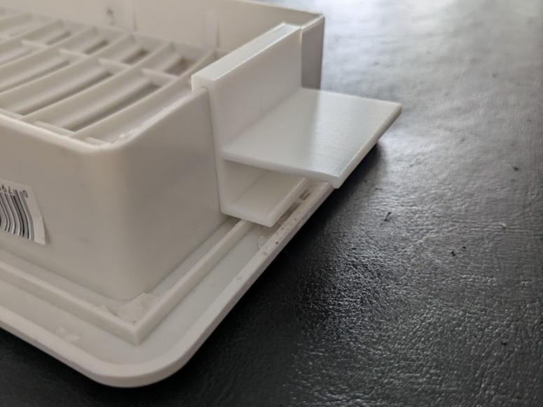 HVAC ceiling vent mounting clips