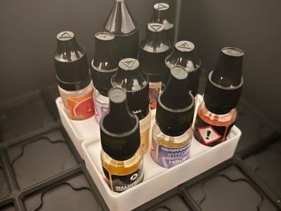 VapeGrid / 10ml Flaschen (5x) / Gridfinity 1x2 bin