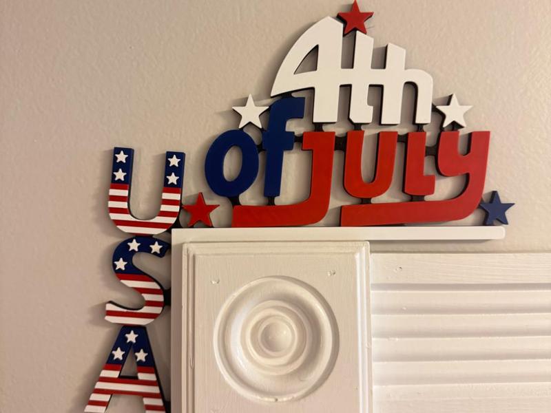 4th of July Door Topper