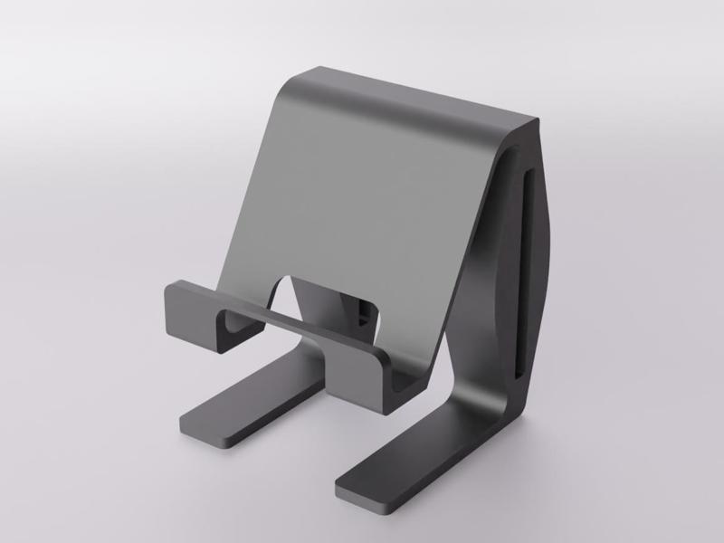 Ergonomic Phone Stand Minimalist 3D Printed Design