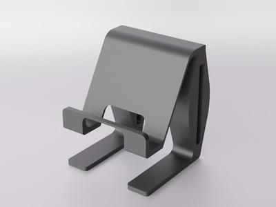 Ergonomic Phone Stand Minimalist 3D Printed Design
