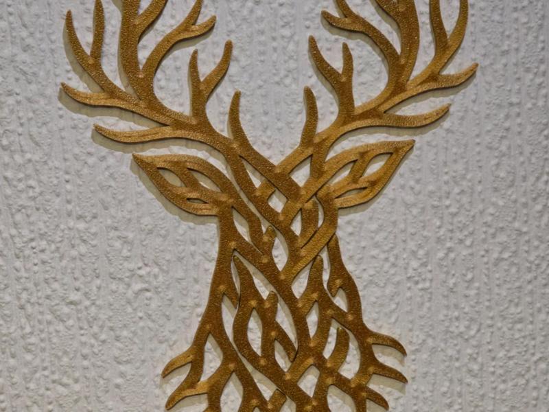Stag Head Wall Art Celtic Style