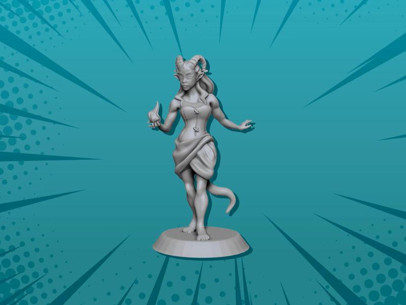 Ellaria, Female Tiefling [Pre-Supported]