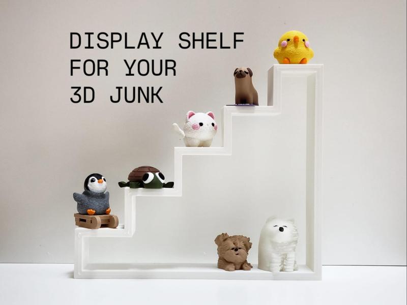 Stairs Display Shelf for Miniatures