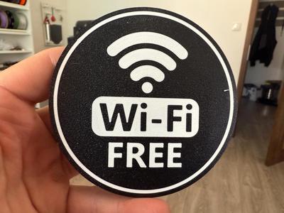 Free Wi-Fi coaster