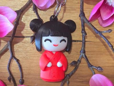 "Japanese Doll" Keychain