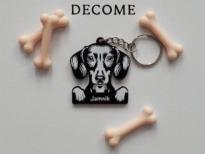 Dachshund keychain