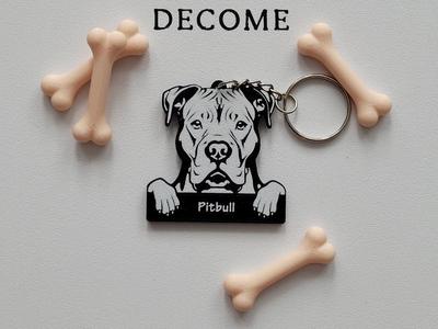 Pitbull keychain