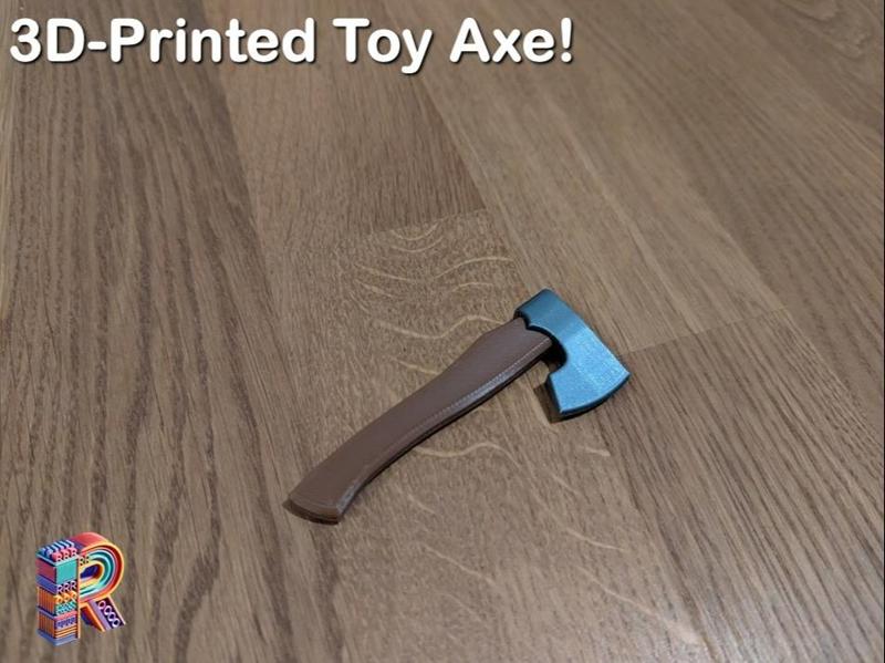 Mini Warrior’s Delight: 2-Part 3D-Printed Toy Axe!