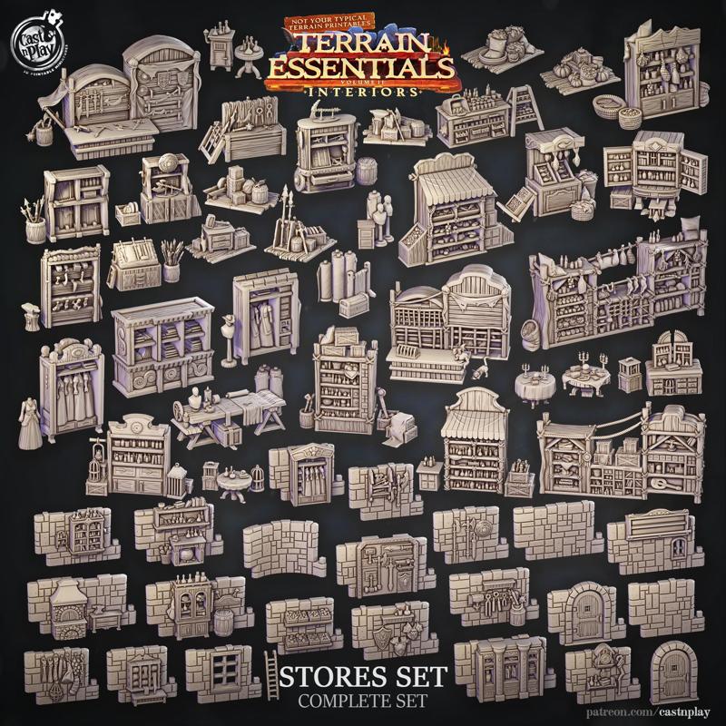 Stores Set (Pre-Supported) - Terrain