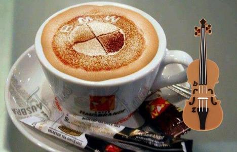 BMW - coffee stencil