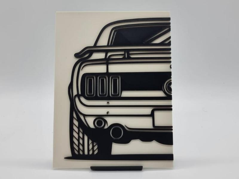 2D Wall Art Ford Mustang 69er