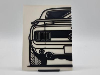 2D Wall Art Ford Mustang 69er