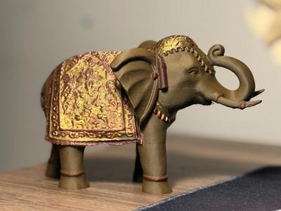 Decorated Indian Elephant