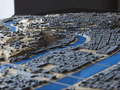 3D Map of Lyon with Buildings