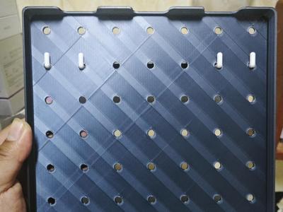 Pegboard shelf 210*210mm, hole diameter 6mm, center distance 30mm