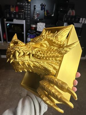 Dragon Emerging Head and Tail- Two Book Nook 